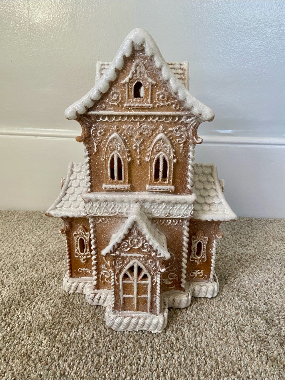 RAZ Imports Lighted LED Gingerbread House Christmas Village - Picture 3 of 15